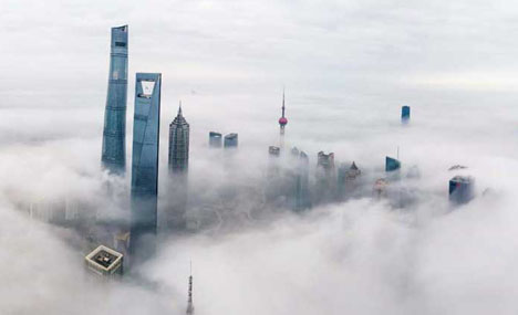 City in the sky: aerial views of Shanghai