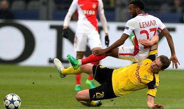 Monaco beat Dortmund 3-2 in UEFA Champions League