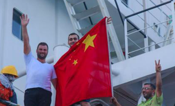 Crew members of hijacked vessel extend thanks to Chinese rescuers