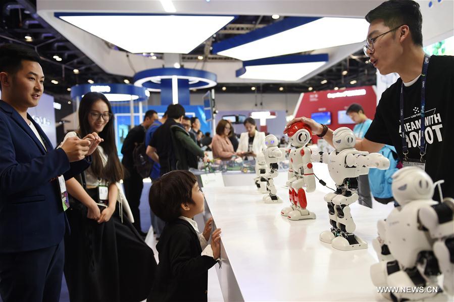 Exhibition of Global Mobile Internet Conference held in Beijing