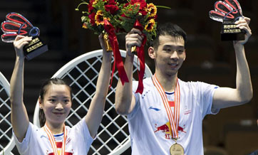 China claims title of mixed doubles at Badminton Asia Championships