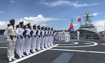 Chinese naval fleet starts friendly visit to Philippines