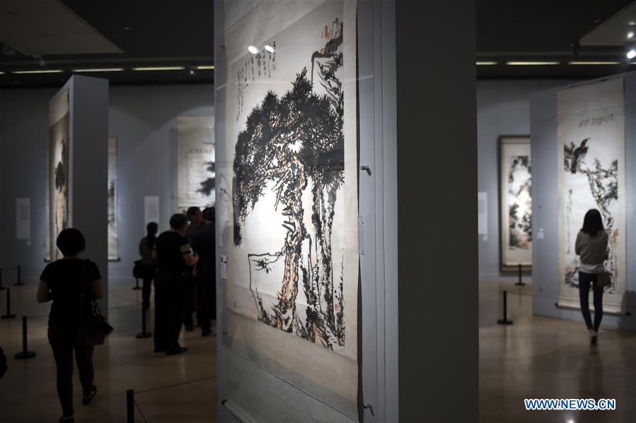 Exhibition held in Beijing to commemorate Chinese artist Pan Tianshou