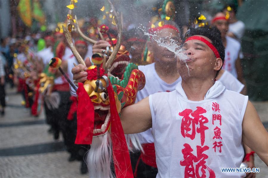 Drunken Dragon Festival celebrated in S China's Macao