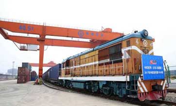 1000th trip this year for Sino-Europe freight train