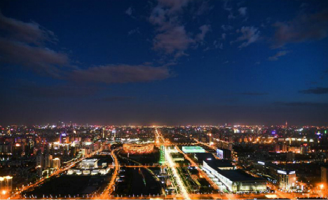 Night view of Beijing during Belt and Road Forum