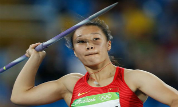 Chinese javelin thrower Liu Shiying breaks Asian record