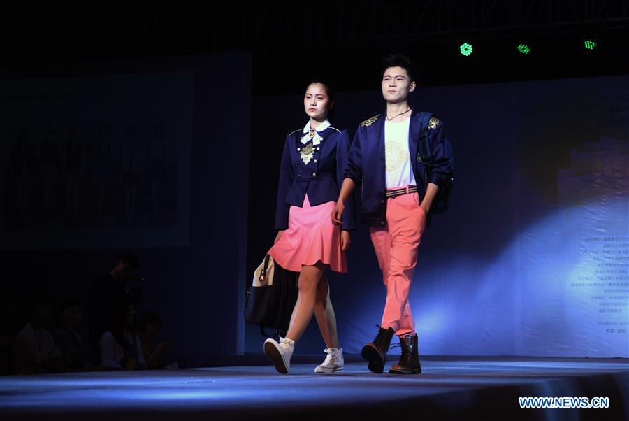 Creations presented at school uniform design contest in Hunan