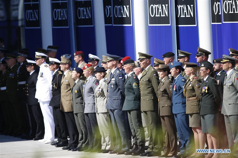 Handover ceremony of new NATO headquarters held during NATO Summit