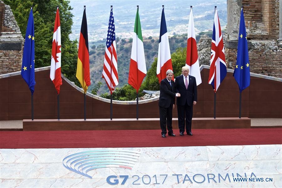 G7 summit kicks off with ceremony at Taormina's ancient Greek theatre