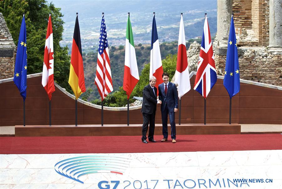 G7 summit kicks off with ceremony at Taormina's ancient Greek theatre