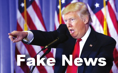 Znalezione obrazy dla zapytania donald trump fake news