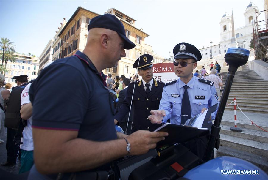 Joint China-Italy police patrols launched in Rome