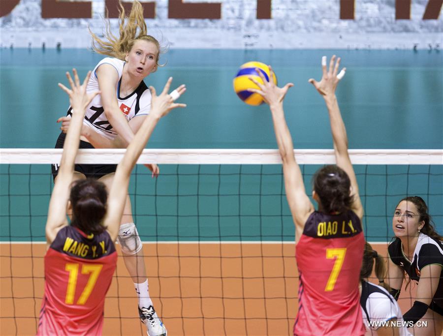 China beat Switzerland 3-0 at Montreux Volleyball Masters