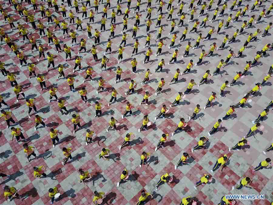 Pupils receive traditional culture education in N China's Hebei