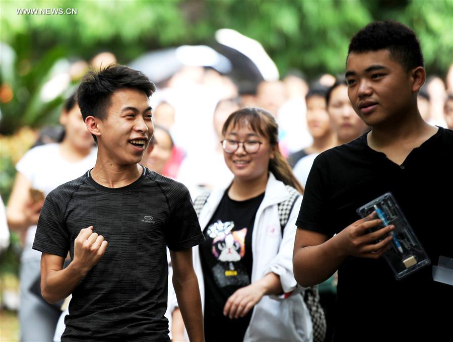 National college entrance exam ends in some parts of China