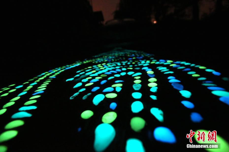 Fluorescent road in Henan