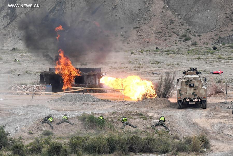 China, Kyrgyzstan hold anti-terror drill in Xinjiang