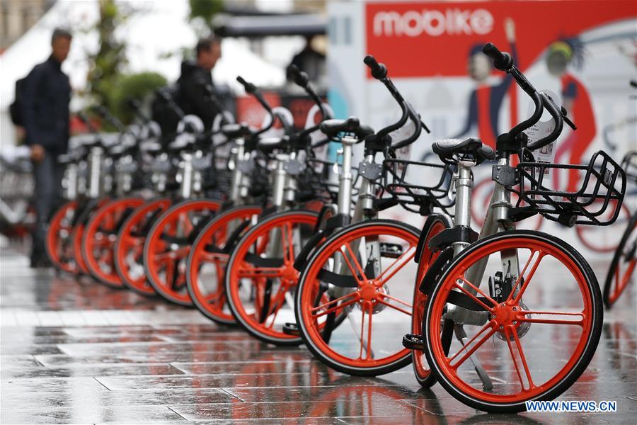 China's Mobike launches service in Greater Manchester, Britain