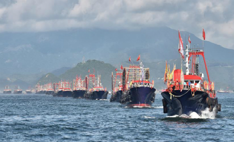 Fishing boats parade held in HK