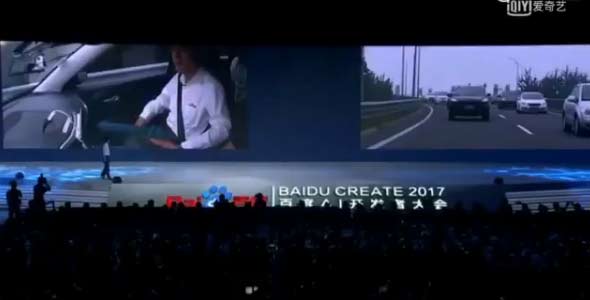 Baidu's driverless car demo by CEO draws attention from public, and police