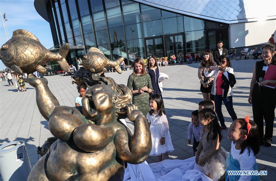 Chinese sculptor Xu Hongfei's sculpture exhibition held in Hamburg