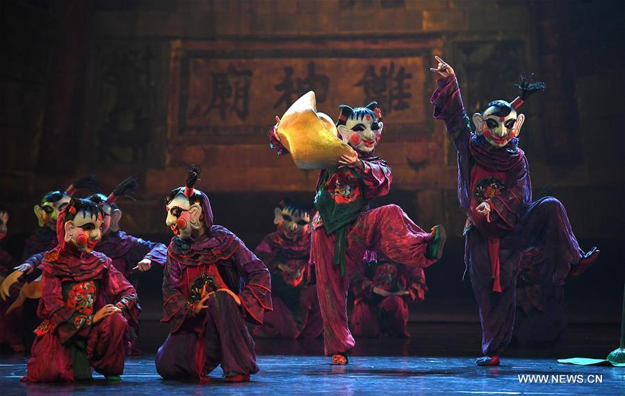 Dance drama on Nuo Opera performed at Nanchang in E China's Jiangxi