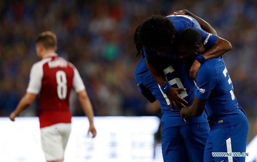 Chelsea beats Arsenal 3-0 at pre-season soccer match in Beijing