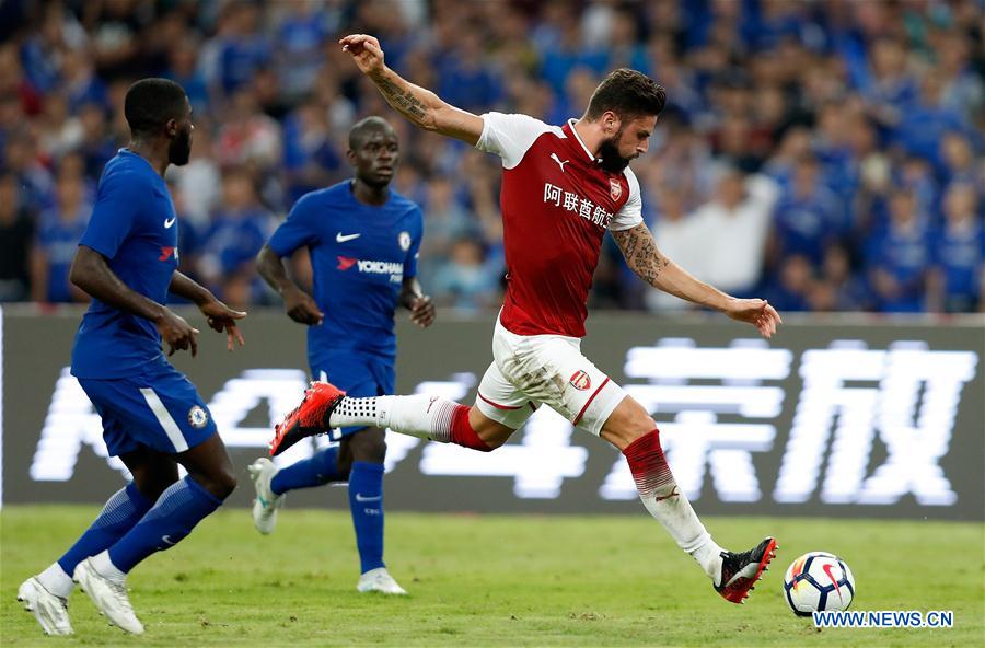 Chelsea beats Arsenal 3-0 at pre-season soccer match in Beijing
