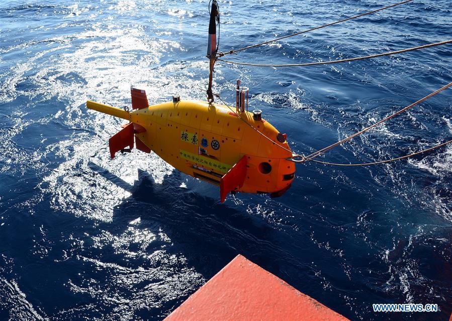 China tests underwater robot in South China Sea