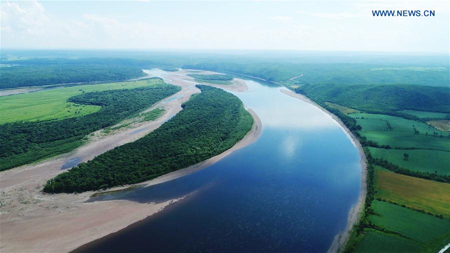 Scenery of Heilongjiang River in NE China