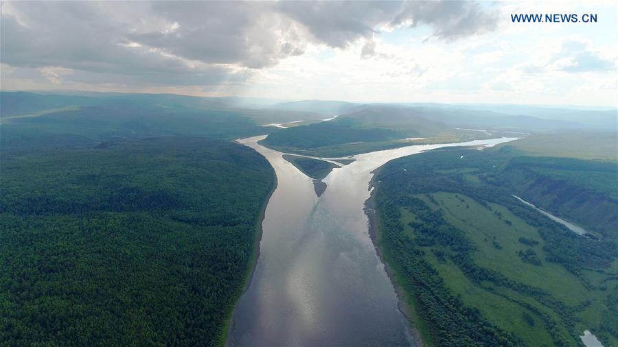 Scenery of Heilongjiang River in NE China