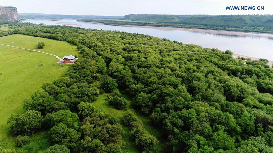 Scenery of Heilongjiang River in NE China