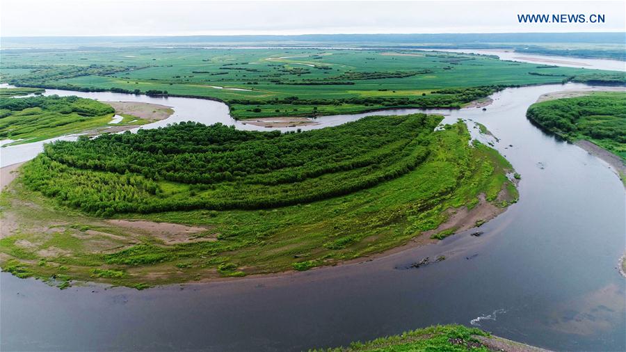 Scenery of Heilongjiang River in NE China