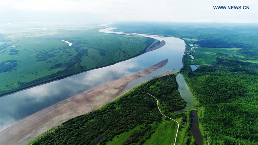 Scenery of Heilongjiang River in NE China