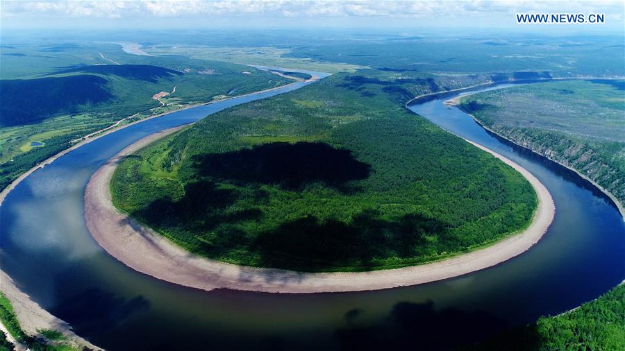 Scenery of Heilongjiang River in NE China