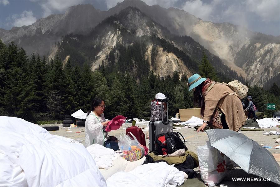 Rescue work continues in quake-hit Jiuzhaigou, China's Sichuan