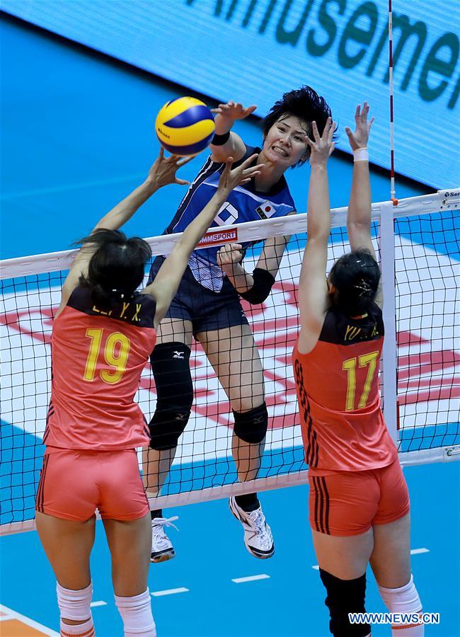 Japan Beats China 3 0 In 2017 Asian Women S Volleyball Championship People S Daily Online