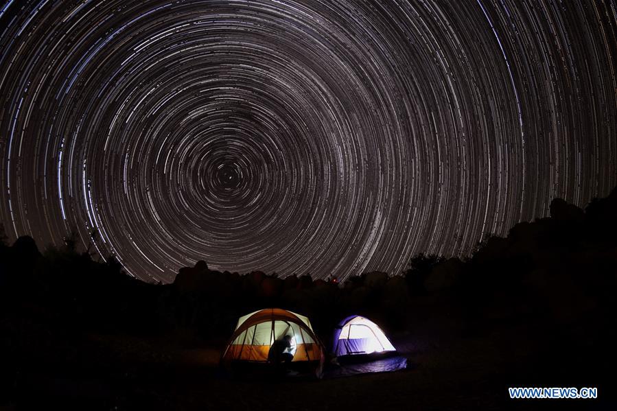 In pics: star trails above Joshua Tree National Park in California, U.S ...