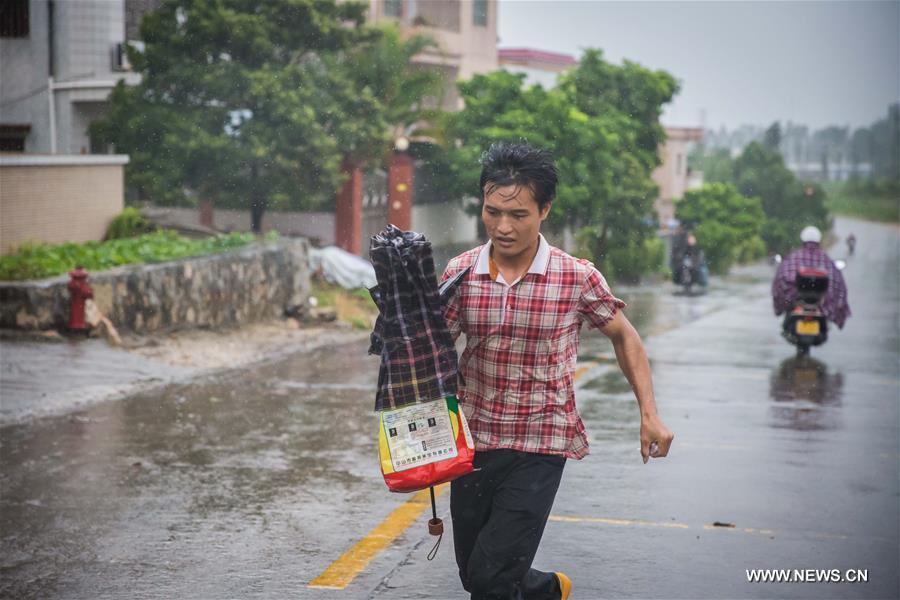 Typhoon Hato lands in south China