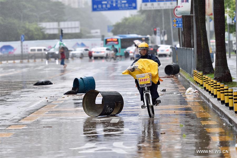 Typhoon Hato lands in south China