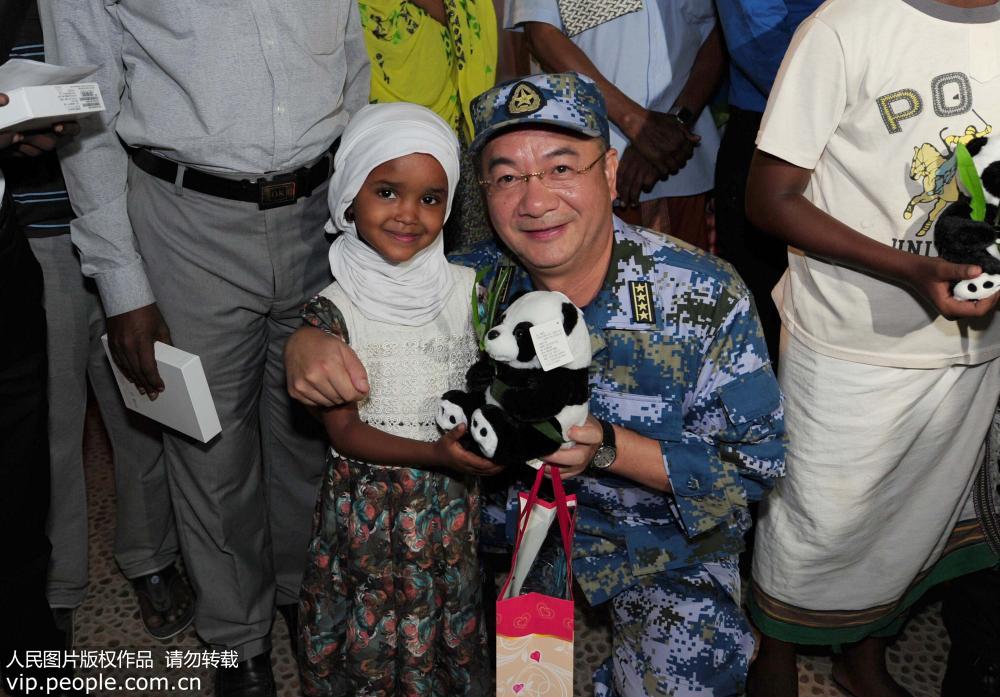 Peace Ark sailors celebrate with residents in Djibouti