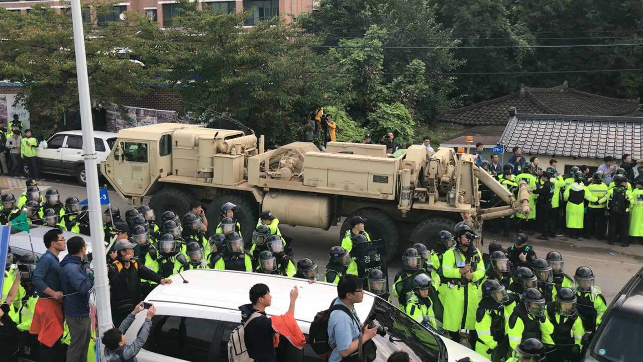 Four More Launchers Enter Military Base In Seongju For Thaad Deployment In South Korea Amid