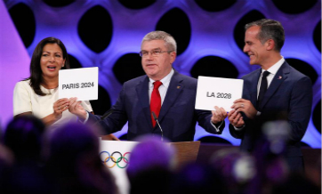 IOC awards Paris 2024, LA 2028