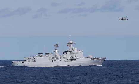 China-Russia joint naval drills kicks off
