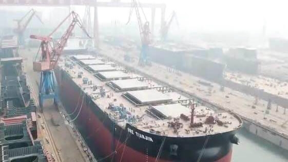 World’s biggest ore ship completed in China