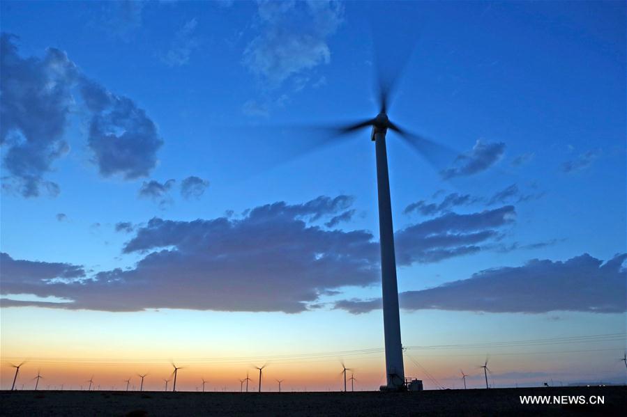 A look at Yandun Wind Power Base in Hami, China's Xinjiang