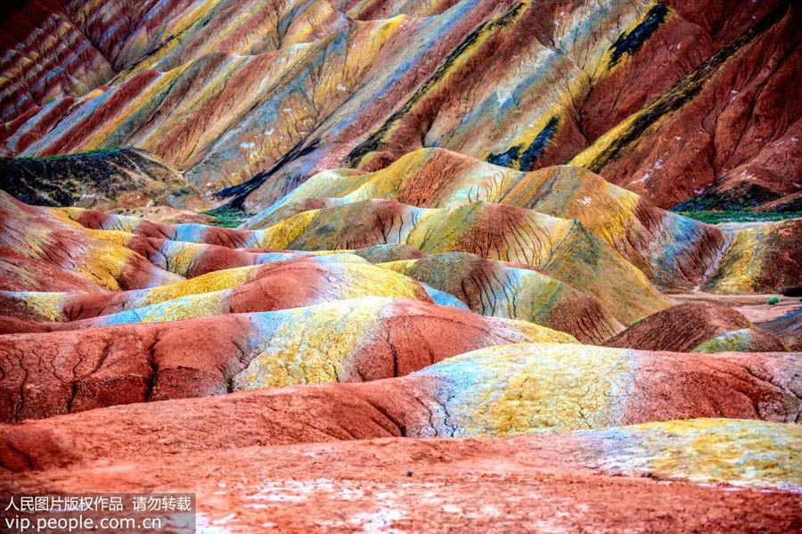 Danxia Landform explodes with colors in Zhangye