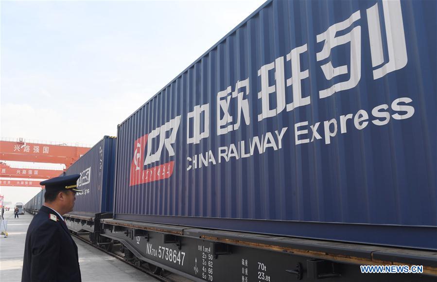 In pics: first Changchun-Hamburg freight train departs