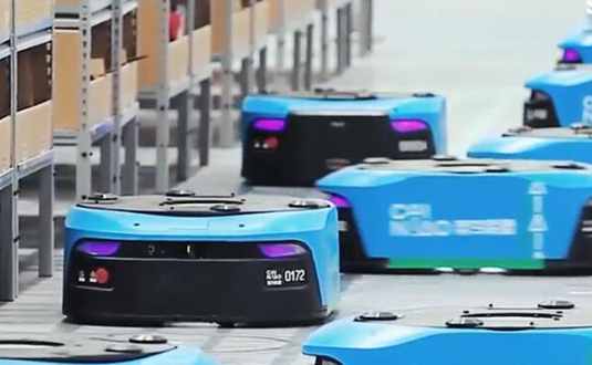 Robots help triple logistics output in Alibaba warehouse